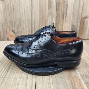 Allen Edmonds Chester Men's Size 9.5 Black Leather Brogue Oxfords‎ Shoes